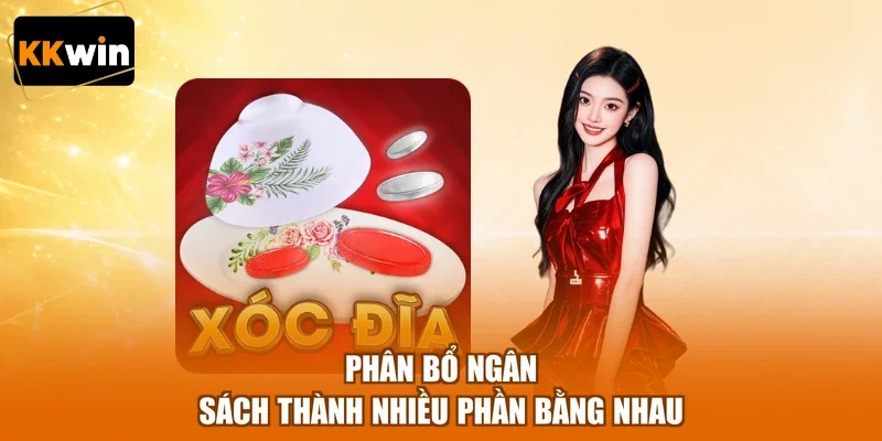 Phân bổ ngân sách thành nhiều phần bằng nhau